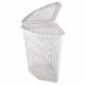 Корзина для белья угловая, 50л, белая