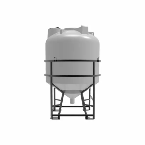 Емкость ЦКТ 5000 л с патрубком 90мм под плотность до 1,5 г/см3 белая в обрешетке
