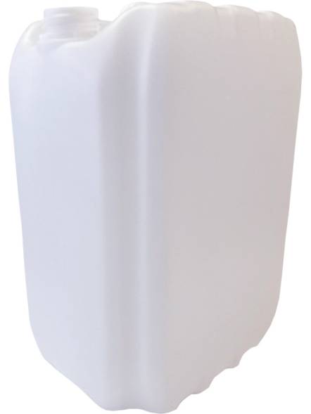 Канистра пластиковая штабелируемая, 20 л, 295х235х401 мм, антибульк, белый [3844]