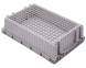 Ящик (евролоток) пластиковый с перфорацией, 600х400х152 мм, серый [600400152-03]