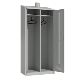 Шкаф с вентиляцией и наклонной крышей для хранения одежды [12974]