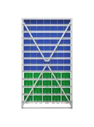 Стойка 1150х2020 Стелла-техник В1-00-08-04 односторонняя