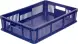 Ящик пластиковый перфорированный, 600×400×140 мм, 27 л, синий [705.02.01]