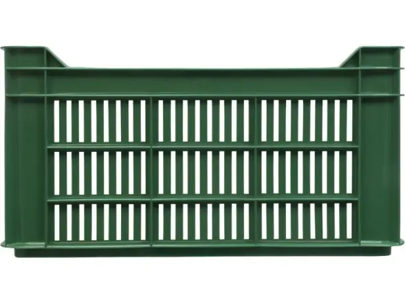 Ящик пластиковый перфорированный, 500x300x264 мм, 39,6 л, зеленый [112]