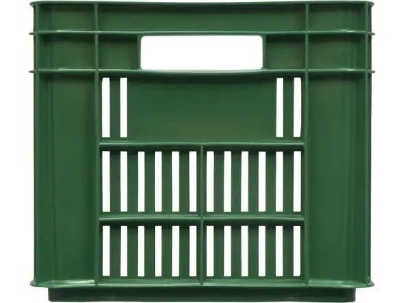 Ящик пластиковый перфорированный, 500x300x264 мм, 39,6 л, зеленый [112]