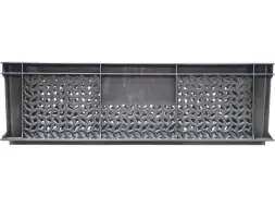 Ящик пластиковый перфорированный, 600x400x180 мм, 35 л, серый [706.02.02 м]