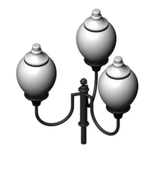 Фонарь уличный «Лотос - 3» со светильниками 5,371 м