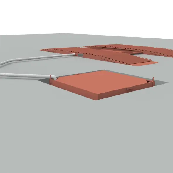Эстакада разборная металлическая &quot;Комфорт&quot;, 4м, грузоподъемность 70т, красная
