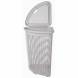Корзина для белья угловая, 50л, светло-серый