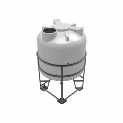Емкость ЦКТ 5000 л с патрубком 90мм с фланцем белая в обрешетке