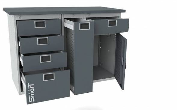 Верстак ДВК SMART 1280.4.P.1-1