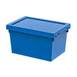 Контейнер пластиковый вкладываемый INSTORE, 600х400х325 мм, синий [KV 6432]