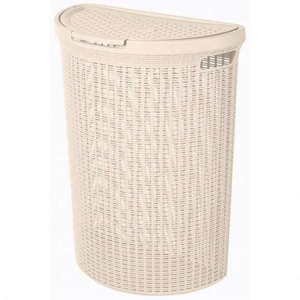 Корзина для белья Eco Style, 45л, бежевый