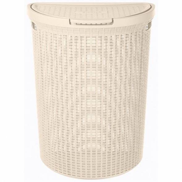 Корзина для белья Eco Style, 45л, бежевый
