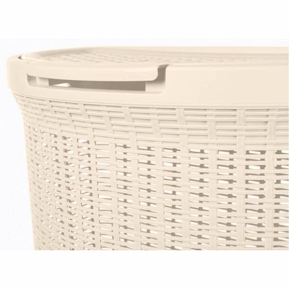 Корзина для белья Eco Style, 45л, бежевый