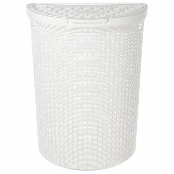 Корзина для белья Eco Style, 45л, белый