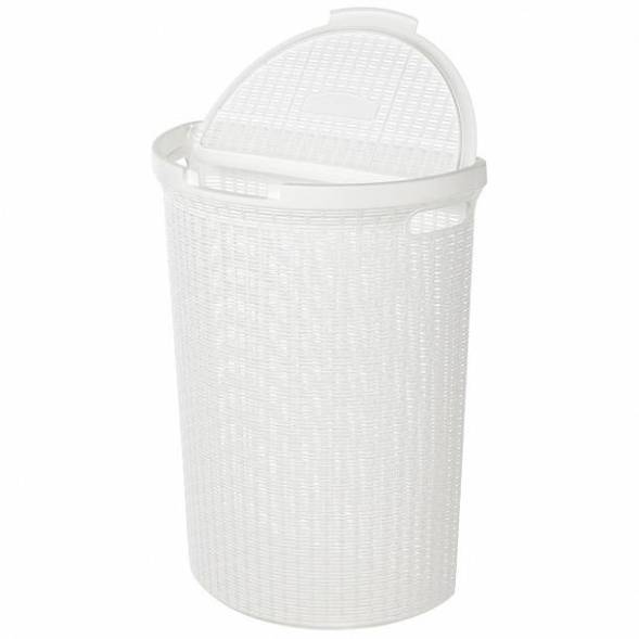 Корзина для белья Eco Style, 45л, белый