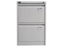 Шкаф металлический картотечный (картотека) NOBILIS NF-02, A4, 2 ящика, 713x470x630 мм