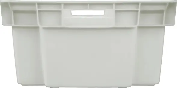 Ящик пластиковый сплошной с гладким дном, 600x400x200 мм, 35 л, белый [206 (1,7)]