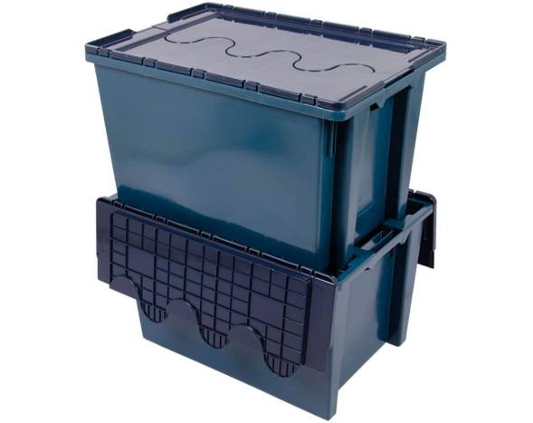 Ящик 600х400х365 с распашной несъёмной крышкой сплошной