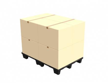 Паллет (поддон) пластиковый перфорированный на ножках, 1200х800х140 мм, ЭКО, черный [02.102.99R]