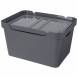 Ящик с крышкой универсальный Luxe, 18л, серый