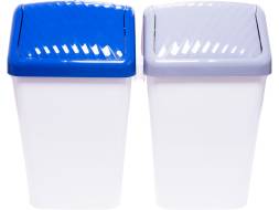 Система многофункциональная для уборки и отходов с крышками, 36л, белый, серый, синий