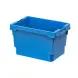 Контейнер пластиковый вкладываемый INSTORE, 600х400х370 мм, синий [KV 6437]