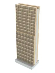 Стойка бежевая двусторонняя напольная Стелла-техник 406-09-08-00-B