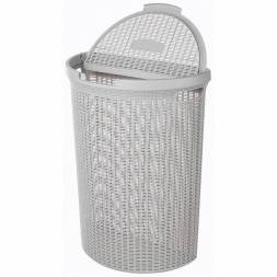 Корзина для белья Eco Style, 45л, светло-серый