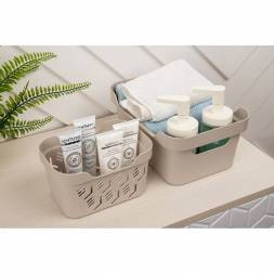 Ящик с крышкой универсальный Luxe, 4,6л, светло-бежевый