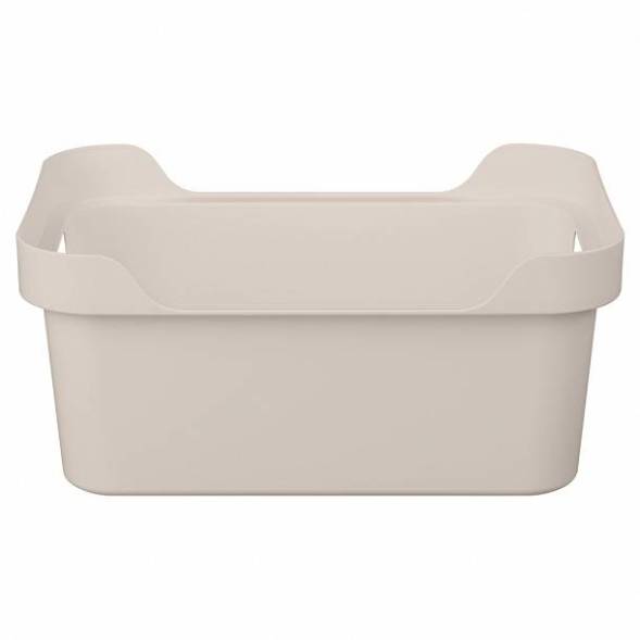 Ящик с крышкой универсальный Luxe, 4,6л, светло-бежевый