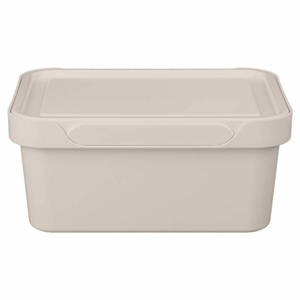 Ящик с крышкой универсальный Luxe, 4,6л, светло-бежевый