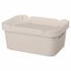 Ящик с крышкой универсальный Luxe, 4,6л, светло-бежевый