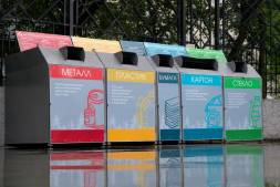 Контейнерная площадка для раздельного сбора мусора КП27, 6000x900x1600 мм