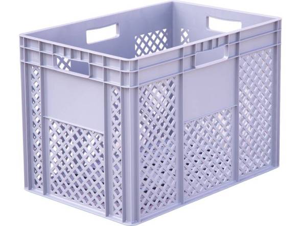 Ящик 600х400х420 перфорированный, 4 ручки