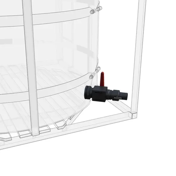 Сливной кран G3 с БРС комплект для установки на одну емкость