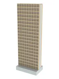 Стойка бежевая двусторонняя напольная Стелла-техник 406-20-00-00-B