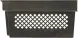 Ящик пластиковый c перфорированными стенками и дном, 600x400x300 мм, 50 л, черный [108]