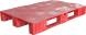 Паллет (поддон) пластиковый сплошной на 3-х полозьях, 1200x800х150 мм, красный [1200800150-02]