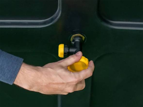 Бак пластиковый для летнего душа, 150 л, черный [Б-150]