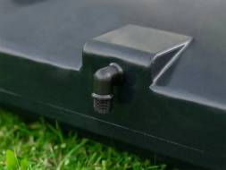 Бак пластиковый для летнего душа, 150 л, черный [Б-150]