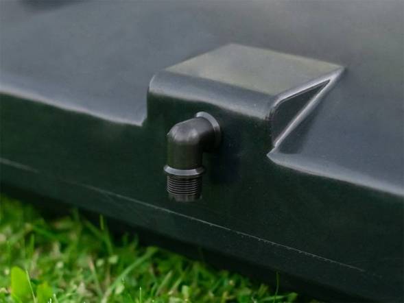 Бак пластиковый для летнего душа, 150 л, черный [Б-150]