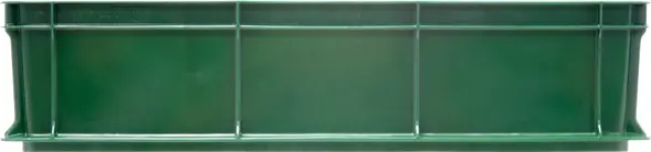 Ящик пластиковый сплошной, 600x400x140 мм, 27 л, зеленый [705.03.01 м]