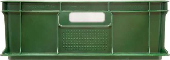 Ящик пластиковый сплошной, 600x400x140 мм, 27 л, зеленый [705.03.01 м]