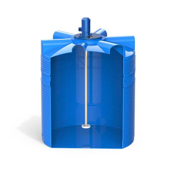 Емкость V 3000 литров с турбинной мешалкой