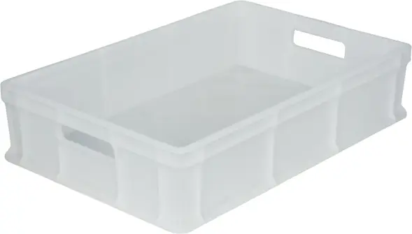 Ящик пластиковый сплошной, 600×400×140 мм, 27 л, зелёный [705.03.01]