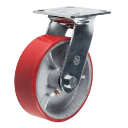 Колесо большой грузоподъемности (полиуретан) поворотное диаметр 200 мм [9314]
