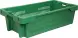 Ящик пластиковый перфорированный, 800x400x225 мм, 72 л, зеленый [211-2]