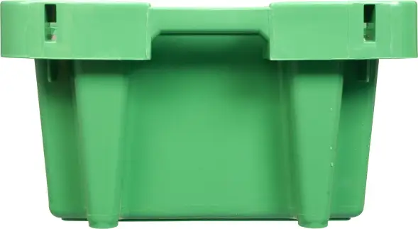 Ящик пластиковый перфорированный, 800x400x225 мм, 72 л, зеленый [211-2]